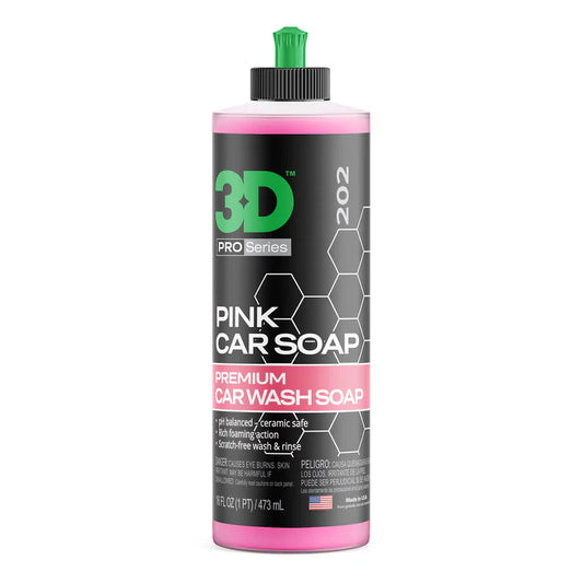 3D Pink Car Wash Soap 473ml/3.78L