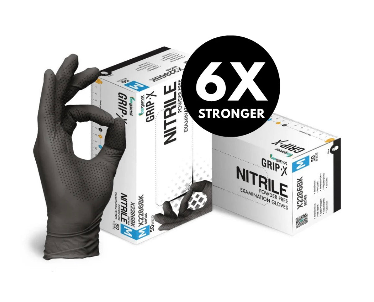 Nitrile Powder Free Gloves Black 100 Pack