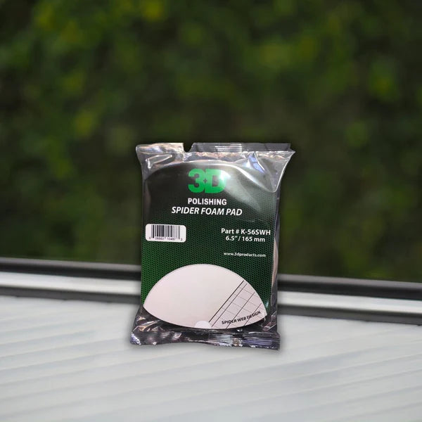 Purewax White Heavy Cutting Spider Foam Pad 6.5"