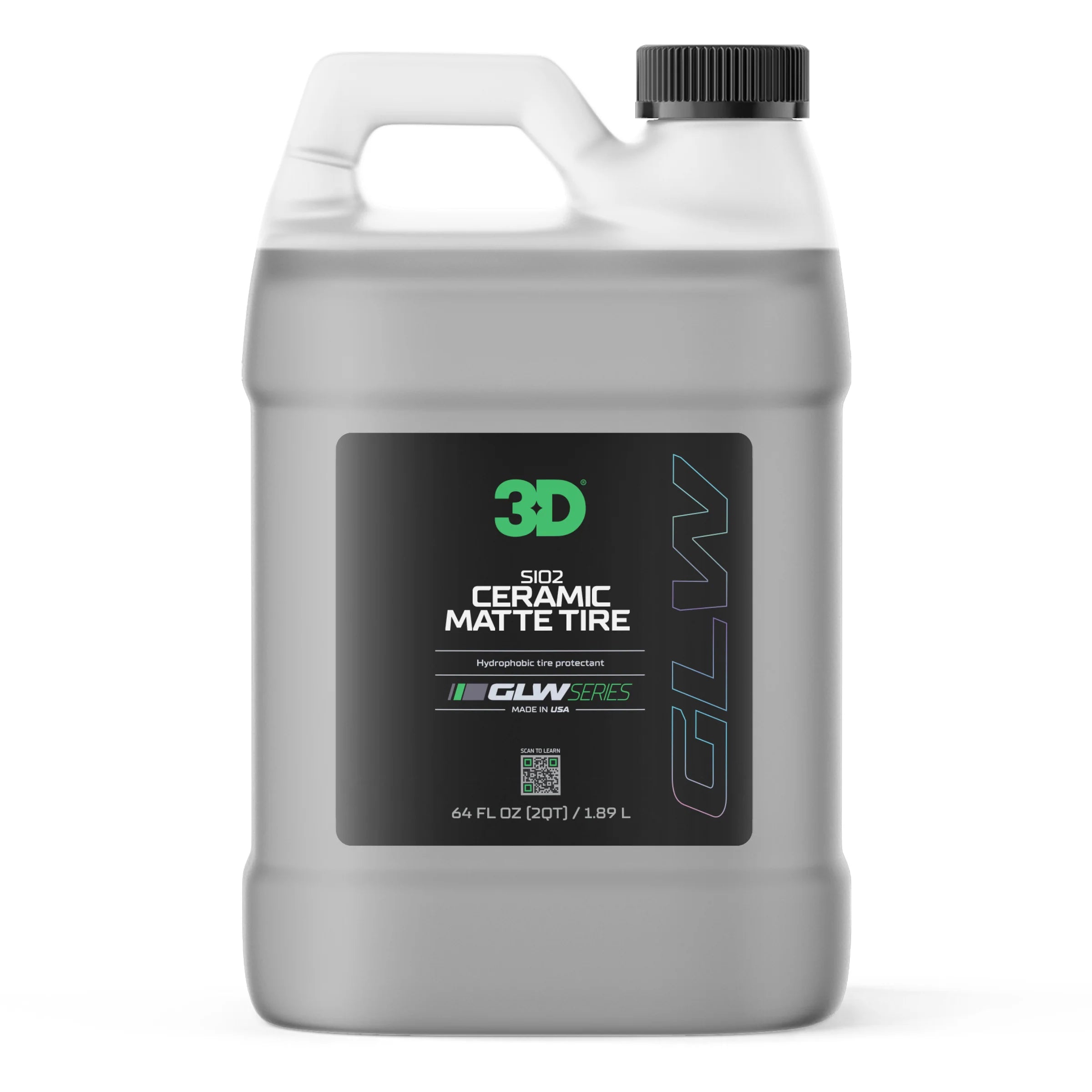 3D GLW SIO2 Ceramic Matte Tire Shine - 473mL/ 1.89L