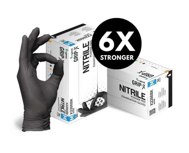 Grip-X Black Gloves 50 Pack