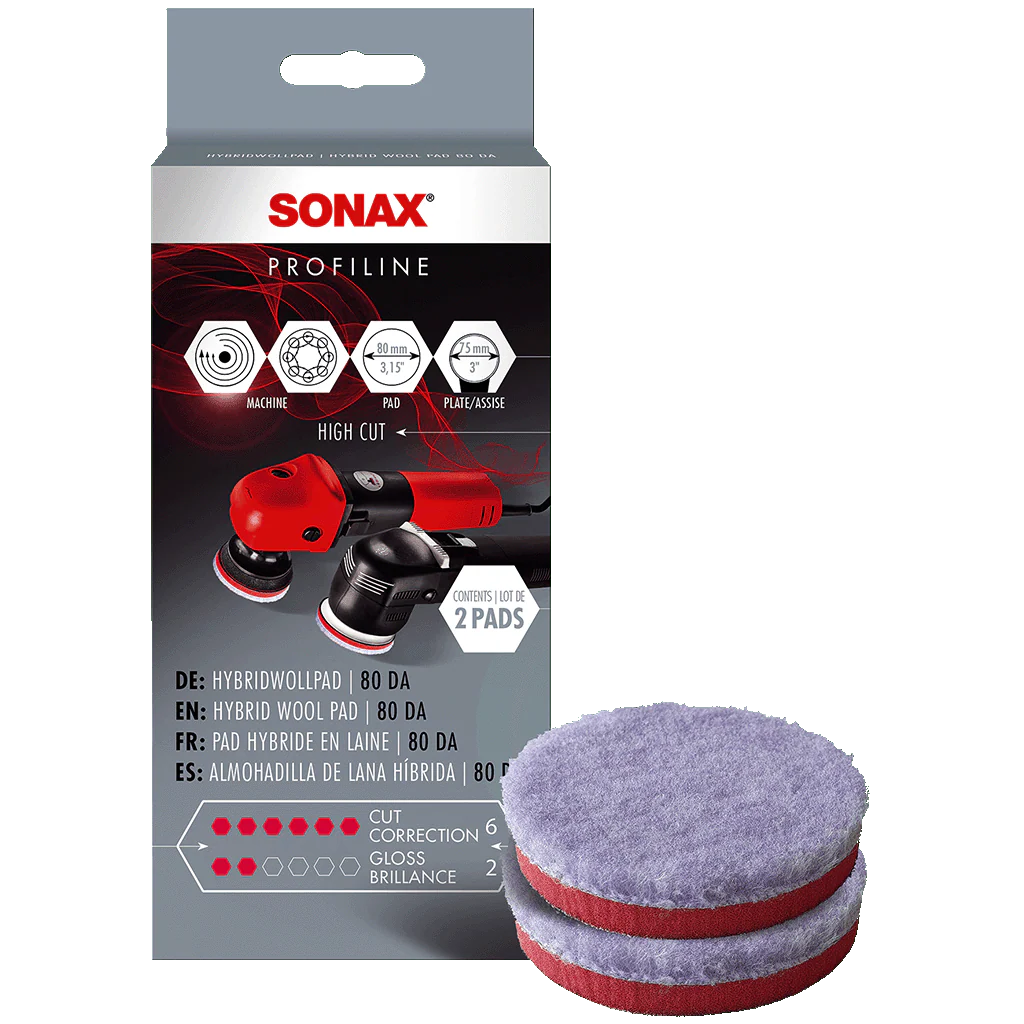 SONAX Hybrid Wool Pad 80 DA (2 pcs.)