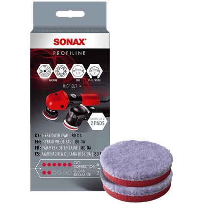 SONAX Hybrid Wool Pad 80 DA (2 pcs.)