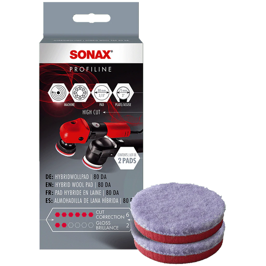 SONAX Hybrid Wool Pad 80 DA (2 pcs.)