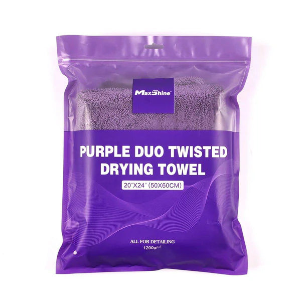 Maxshine Purple Duo Twisted Drying Towel